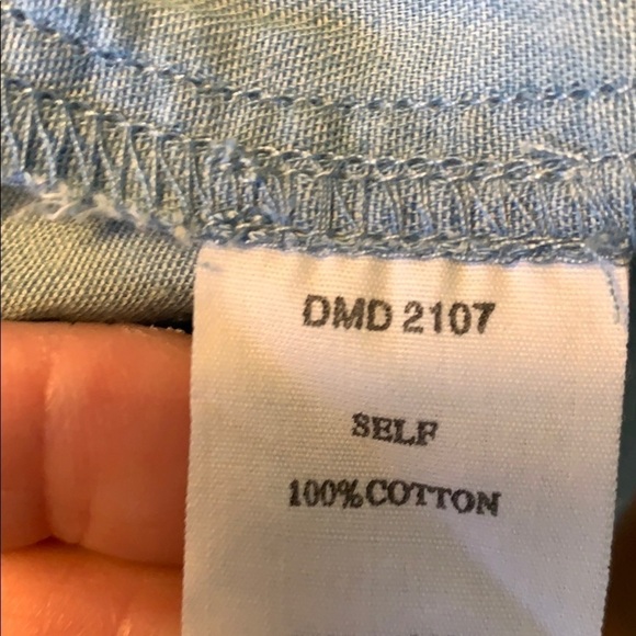 Cold Shoulder Lightweight Denim Mini Dress Size M, NWT - Picture 6 of 7